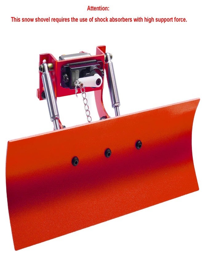 TOOMOD 1/24 RC Aluminum Adjustable Snow Shovel/Snow Plow kit with 12G 180° Servo Motor Compatible with 1/24 Axial SCX24 Crawler Car Upgrade (Red) - Image 2